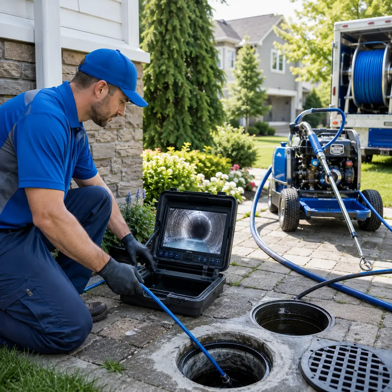 Outdoor drain cleaning professionals serving Bradford, NY